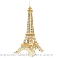 Oray168 3D Wooden Puzzles Eiffel Tower DIY Assembly Constructor Kit Toy for Kids Teens Adults World Famous Buildings Mechanical 3-D Models Self-Painting # OF-A-G001 Eiffel Tower B07H81VX86